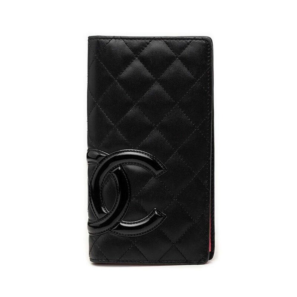 Chanel Cambon Line Leather Long Wallet